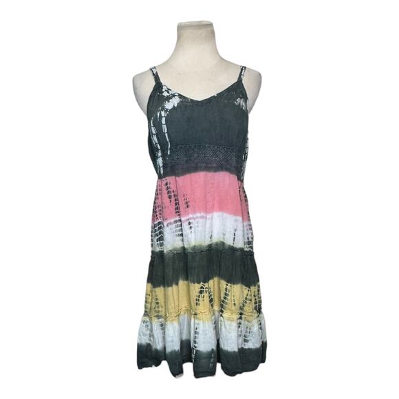 Ocean Drive multicolor sleeveless tie dye striped dress size large - Picture 8 of 10